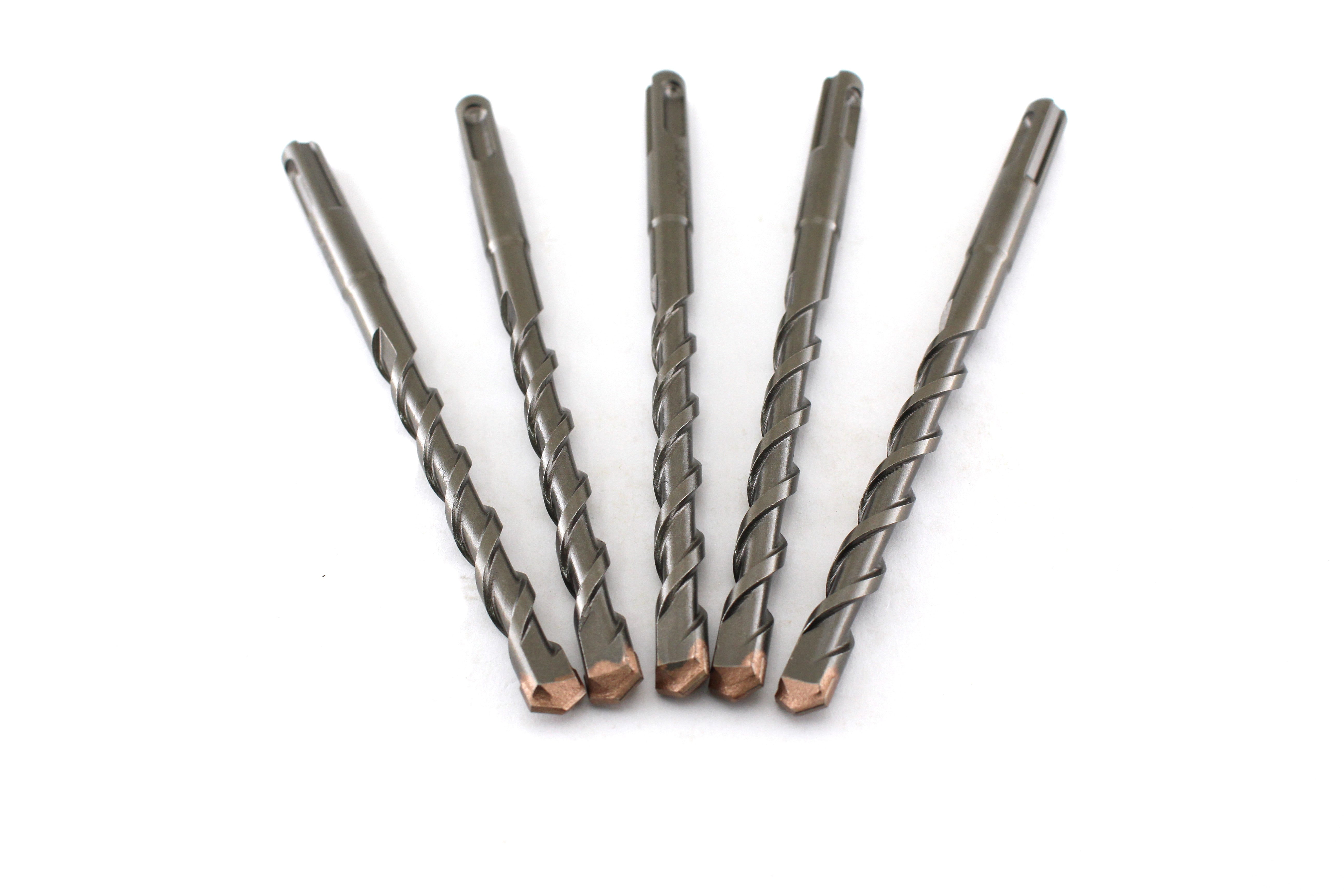 TMAX 5 pc SDS Plus Rotary Hammer Drill Bit Set (3/8 x 4 x 6 Inch) Carbide Tipped for Drilling Through Concrete, Cement, Stone, Brick, Ceramic Pots
