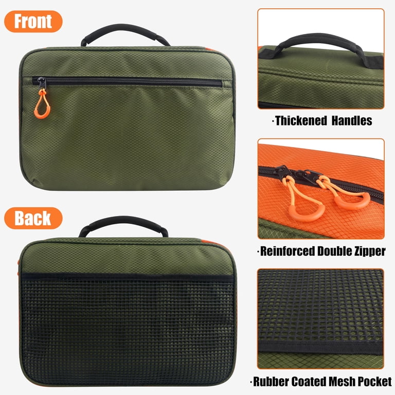 the bay uppababy cruz V3 CYBEX Beezy (NEW) large 30 lb basket Leland's Lures Trout Slayer color:Moss Green