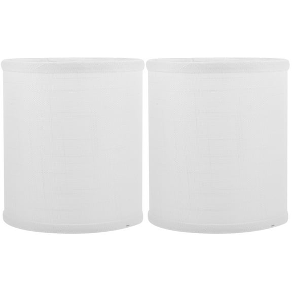 2pcs Desk Lamp Cover Indoor Lamp Shade Table Lampshade E27/E14 Fabric Drum Lampshade for Floor Light
