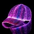 thumbnail image 6 of LED Fiber Optic Hat Party Hat Hip Hop Glowing Hat for Disco Halloween, 6 of 9