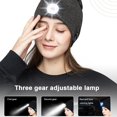 thumbnail image 4 of Los auriculares Bluetooth llevaron la tapa de la lámpara al aire libre noche corriendo iluminación roja azul luz de advertencia intermitente, 4 of 5