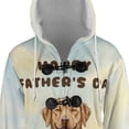 thumbnail image 4 of Cute Chesapeake Bay Retriever Loves Dad Happy Father's Day All Over Print 3D Hooded Duffle Toggle Coat Chessie Dog Lover - 12008, 4 of 6