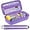 Z-Purple+Purple, variant on Carrying Case for Asthma Inhaler, Handheld Spacer for Adults, Mask, Inhaler Spacer Bag with Removable Shoulder Strap, Mesh Pocket fit Medicine or Essentials, Purple (Case Only)