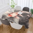 thumbnail image 5 of YAZAOO Square Tablecloth Goldfish with Cherry Pattern Tableclothes, 5 of 9