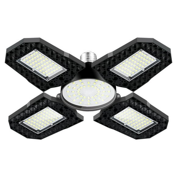 Baohd LED Garage Light 120W Garage Light 15000LM LED Garage Lights with 4+1 Multi-Position Panels Deformable E26/E27 Garage Lighting