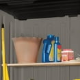 Suncast 2.7 x 4.41 ft. Vertical Resin Storage Shed, Stoney Gray