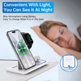 thumbnail image 4 of Cshidworld Wireless Charger, 3 in 1 Fast Wireless Charging Station Compatible with iPhone 16/15/14/13/12/11 Pro Max/XS, Apple Watch 10/9/8/7/6/5/4, AirPods 4/3/2, Samsung Galaxy(with Adapter), 4 of 9