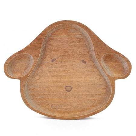 

Cute Pattern Wooden Dish Food Serving Tray For Children Kid Dog