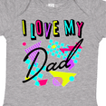 thumbnail image 4 of Inktastic I Love My Dad- 80s Retro Style Boys or Girls Baby Bodysuit, 4 of 5
