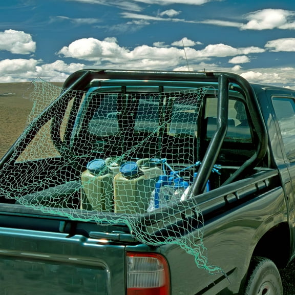 HOOWIFFY Versatile Green Elastic Cargo Net for Car Roof Rack and Trailer Secure Load