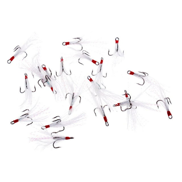 20pcs con Reemplazo de Fabricación de Anzuelo de Cebo 02 shamjiam Anzuelos de pesca