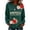 Blackish Green, variant on Oversized 250th Anniversary Printed Crew Neck Hoodless Sweatshirt for Women Fashion 1776-2026 Pullover Patriotic Sweatshirt