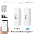 thumbnail image 3 of Para Tuya Wifi/Para Zigbee Smart Temperatura Humedad Sensor APP Monitor Remoto, 3 of 11