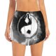 thumbnail image 2 of Balery Yin And Yang Pantalones cortos deportivos para mujer con forro y dos bolsillos, elásticos, para entrenamiento, gimnasio, yoga-Large, 2 of 7