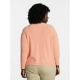 thumbnail image 2 of Terra & Sky Women's Plus Size Fine Gauge Dolman Sweater, Sizes 0X-5X, 2 of 5