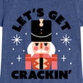 thumbnail image 3 of Instant Message - Lets Get Crackin Nut Cracker Christmas Fitted Short Sleeve Graphic T-Shirt, 3 of 6