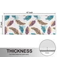 thumbnail image 5 of Kitchen Rugs Sets Of 2,White Boho Tribal Feathers Pattern Anti Fatigue Kitchen Mat Rugs Non Slip Washable,Decorative Kitchen Floor Mats for Kitchen,Sink,Laundry,17"X47", 5 of 5