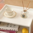 thumbnail image 5 of White Nightstand, Small Bed Side Table for Small Spaces,Mid Century Modern Nightstand End Table with Storage and Solid Wood Legs for Bedroom Living Room(White), 5 of 6