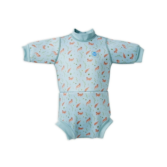 Splash About Happy Nappy™ Wetsuit with Swim Diaper, Playful Otters, 3-8 Months