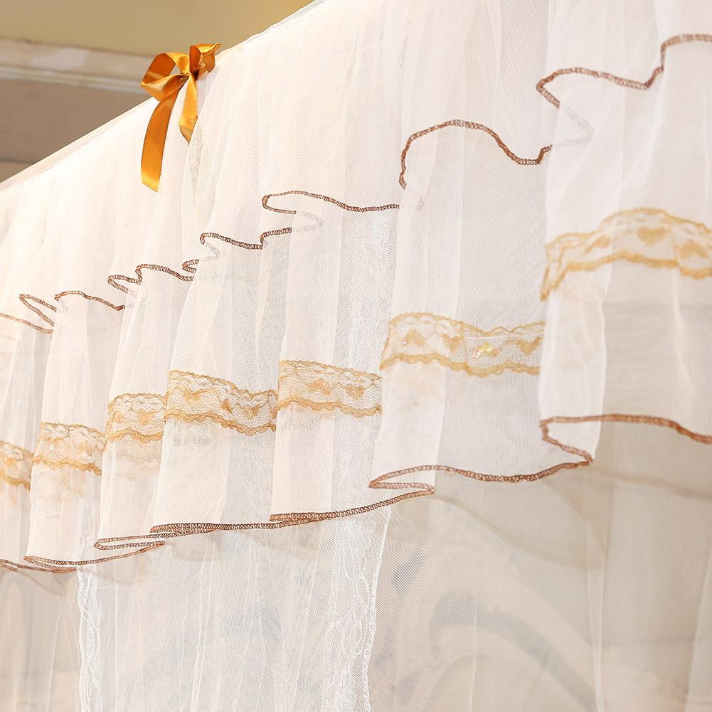 4 Corner Post Bed Canopy,Greensen Mosquito Net Luxury Princess Bed Curtain Canopy Netting Mosquito Net Bedding, Bed Curtain, Bed Canopy