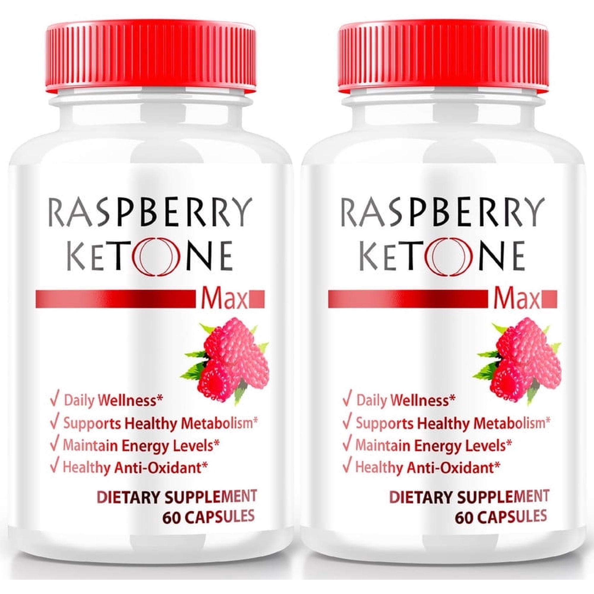 (2 Pack) Raspberry Ketone Capsules, All-Natural Weight Loss Formula to Support Active Lifestyle, Unlock Your Fitness Goals, RaspberryKetone 1200MG, Official Keto Pills (120 Capsules)