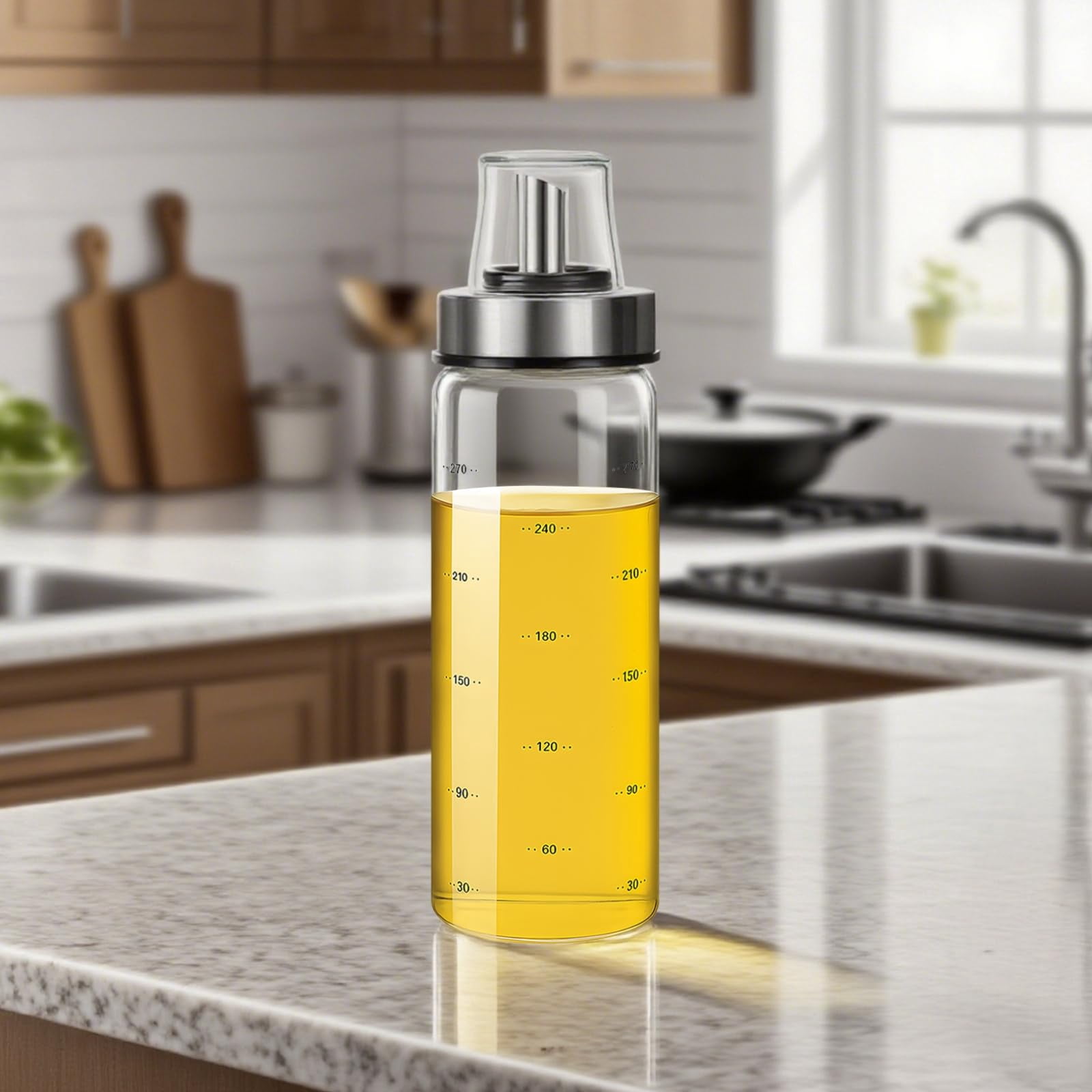 Honey Dispenser, 10ooz/300ml Honey Jar Maple Syrup Dispenser, No Drip Glass Honey' Dispenser Pot for Coffee or Tea, Honey' Container