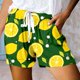 thumbnail image 1 of MKLEKYY Pantalones Cortos Deportivos de Cintura Alta con Cordones y Bolsillos Estampados Informales para Mujer, 1 of 3