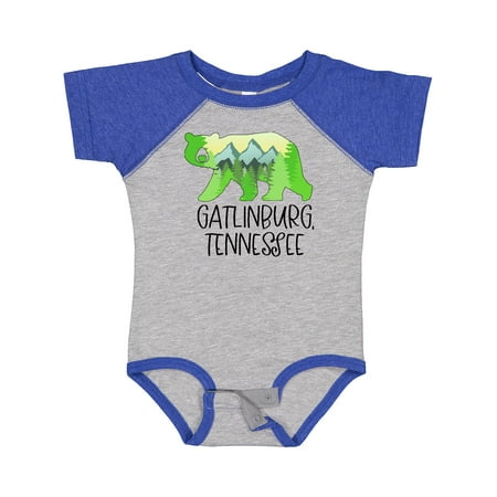 

Inktastic Gatlinburg Tennessee- Mountains and Bear Shape Gift Baby Boy or Baby Girl Bodysuit