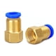 thumbnail image 1 of Conector rápido neumático Ajuste de aire para 4 6 8 10 12 mm Tubo de tubo de manguera 1/8 "3/8" 1/2 "1/4" BSP Latón de hilo hembra, 1 of 7