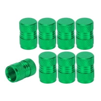 Tire Valve Stem Caps 11x16MM Car Wheel Valve Cap Aluminum Alloy Green for Car Bike Motorcycle Truck 8pcs