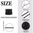 thumbnail image 3 of HAHDAXIA Fashewelry 10 Yards Rhinestone Chain 2mm Black Crystal Rhinestone Diamond Trim Close Chain for DIY Clothes Wedding Party Decoration, 3 of 7