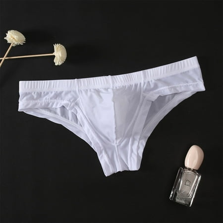 Abomasnow Men s Underwear Briefs Silky Bikinis Thongs No Fly Pouch Quick Dry Underpants Sexy Mesh Lace Breathable Underwear Panty on Clearance