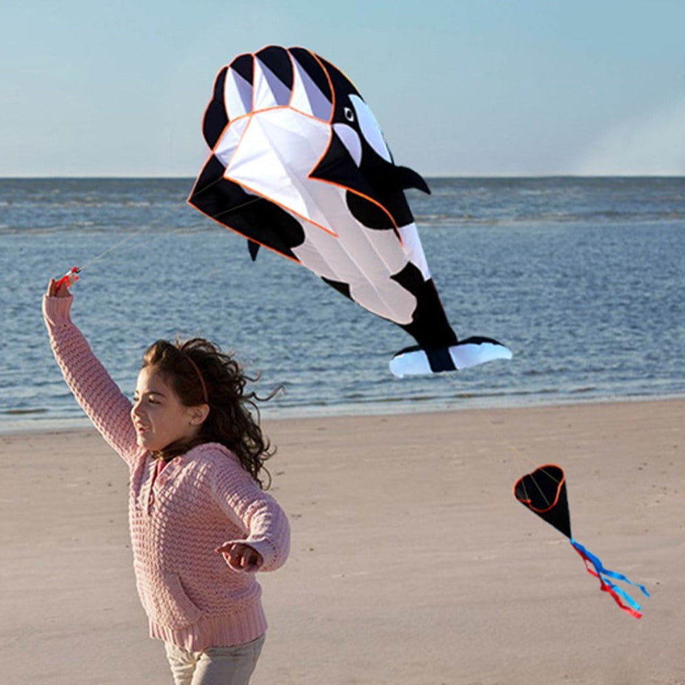 Frameless 3D Soft Wing Giant Whale Kite for Outdoor Fun