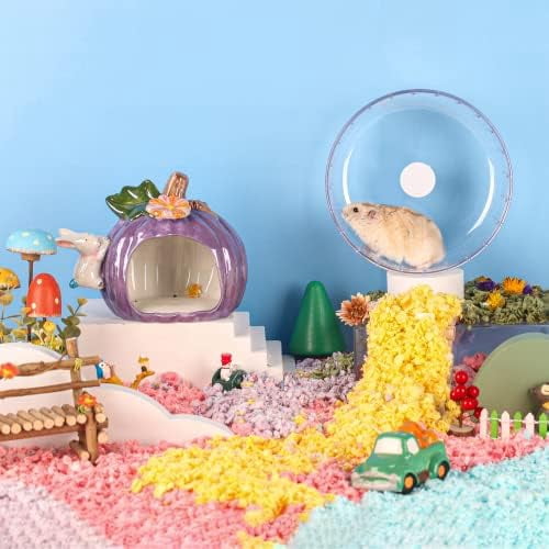 Silent Hamster Wheel, 6.7in Exercise Wheel for Gerbil, Dwarf Syrian Hamster, Rat, Mice