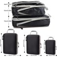 thumbnail image 2 of SHIQI-Compression Packing Cube 6 set, Waterproof Mesh Travel Luggage Packing Organizer Accessories,2 Sizes 2L+4M Expandable Packing Cubes(No mesh Grey), 2 of 4