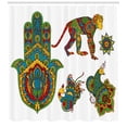 thumbnail image 3 of Ambesonne Hamsa Shower Curtain, Oriental Style Illustration, 69"Wx75"L, Multicolor, 3 of 3