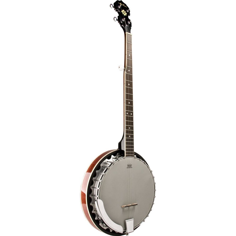 Jay Turser, JTBN30, 5String Banjo, Remo Coated Head, Mahogany