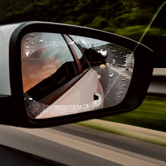 HEANUJJ 4Sets Transparent Rearview Mirror Film Rainproof Anti Fog Car Mirror Protective Sticker