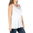 thumbnail image 3 of 24/7 Comfort Apparel Women's Plus Size Sleeveless Tunic Tank Top, 3 of 4