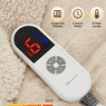 thumbnail image 2 of Refurbished MARNUR Electric Throw Blanket Extra Large Size, 60" x 70" Soft Faux Fur Heated Blanket, 6 Heating Levels, 4 Hours Timer - Beige, 2 of 2