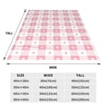 thumbnail image 3 of Balery Plaid Heart Manta de Felpa Suave y Acogedora – Cobija de Franela Aterciopelada para Cama, Lavable y Cálida para Sofá, Mascotas, Transpirable-50"x40", 3 of 7