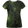thumbnail image 1 of Halloween Spiderwebs All Over Womens T-Shirt, 1 of 1