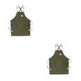thumbnail image 4 of Qarigey Delantal de trabajo Cafeshop Disfraz Lavable Hogar Restaurante Servicio Traje Jardinero Ropa Correas Utilidad Delantales Type5 NO5, 4 of 6