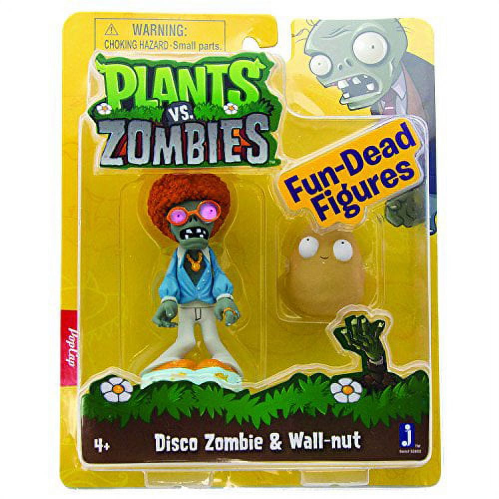 Plants vs. Zombies Fun-Dead Figures Disco Zombie & Wallnut Figure