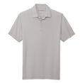 thumbnail image 5 of Yellow Rooster Mens Short Sleeve Gingham Polo Shirt Gusty Grey/ White XS, 5 of 7
