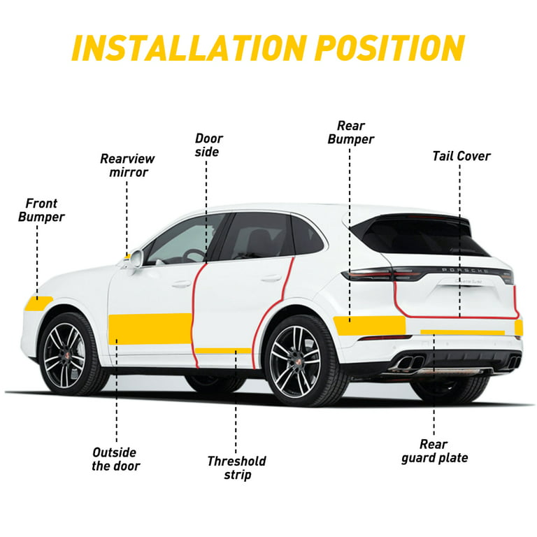 Car Trunk Protection Strip Anti-Slip Door Sill Protector Automotive Door  Entry Guard Car Threshold Sticker Step Protector Strip - AliExpress