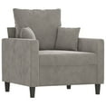 thumbnail image 2 of vidaXL Sofa Chair Living Room Accent Upholstered Chair with Armrest Velvet, 2 of 73