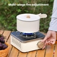 thumbnail image 3 of Ettsollp Outdoor Camping Stove Stainless Steel Gas Valve Propane Burner Stove Portable Butane Stove for Camping BBQ Picnics Hiking Backpacking Home Outdoor Cooking Equipment, 3 of 7