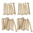 thumbnail image 1 of 100 Pcs Clous Ronds en Laiton 18mm pour Meubles DIY Petites Charnières Boîtes Décoratives (Laiton), 1 of 2