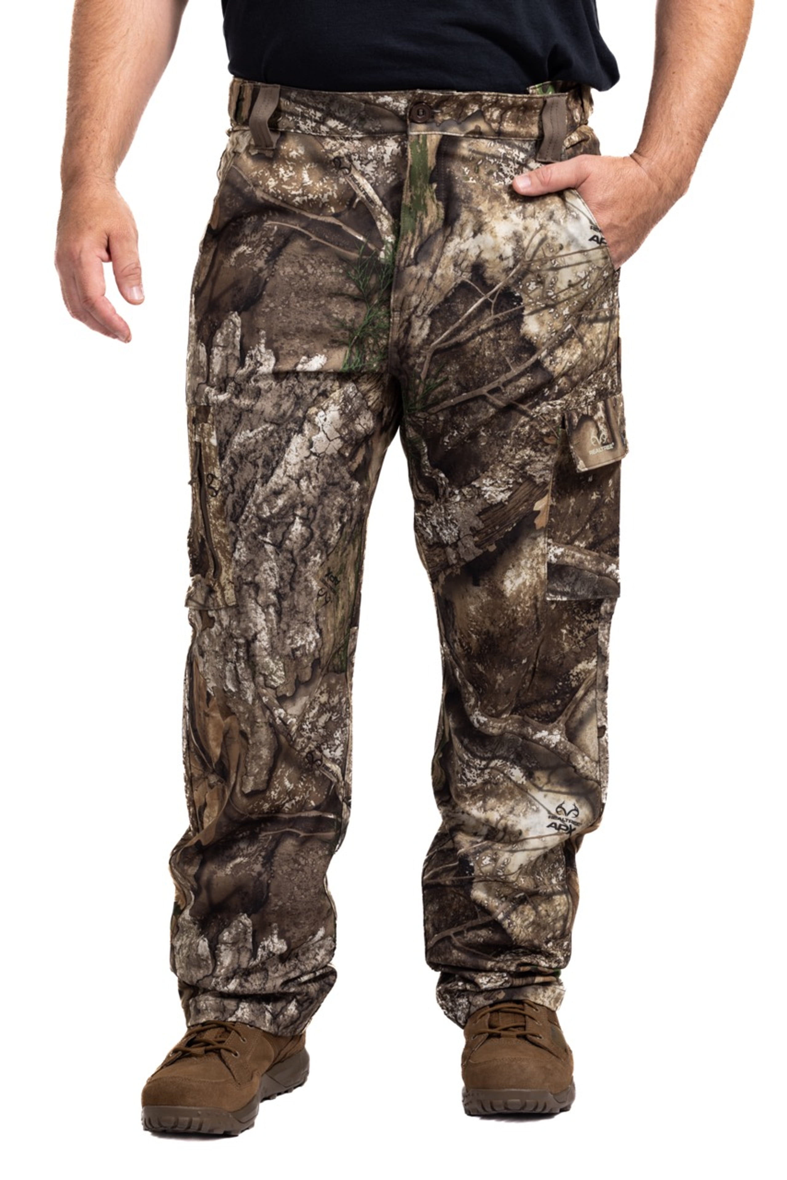Realtree Men's Camo Hunting Pant, Water-Resistant, Ripstop Fabric